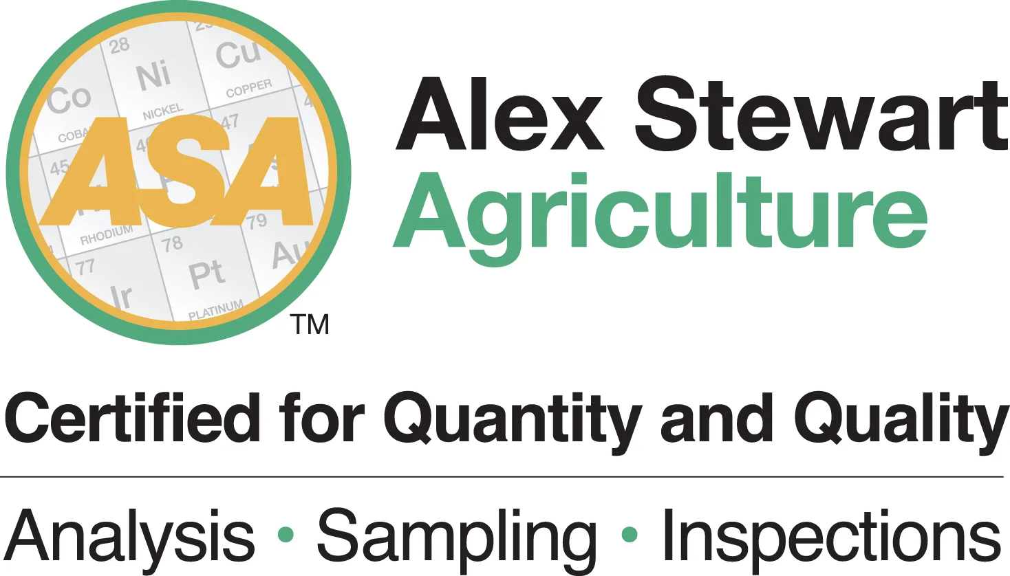 Logo ASA Alex Stewart Agriculture — cliente Actiz LIMS
